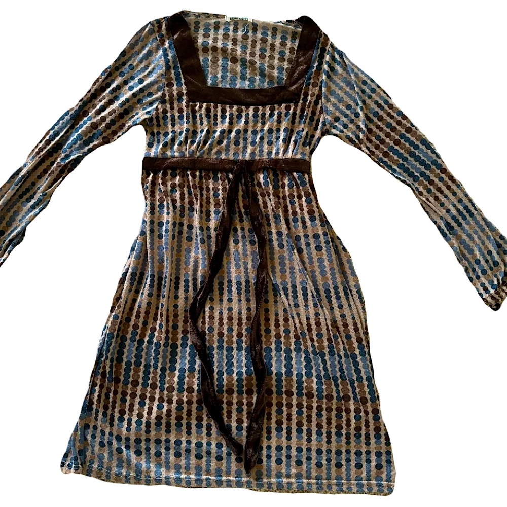 Brown Polkadot Dress